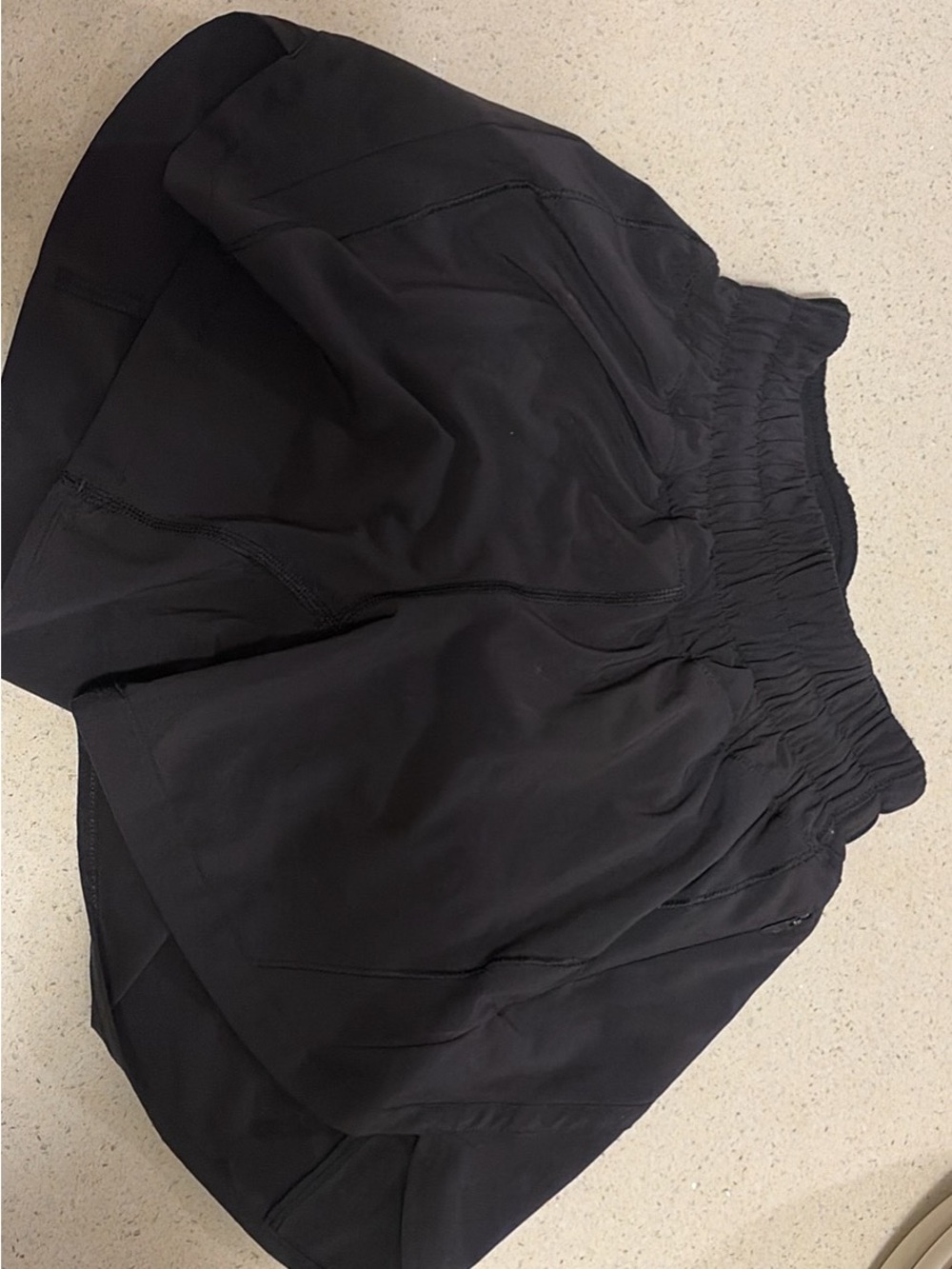 lululemon athletica Black High-Waist Athletic Shorts